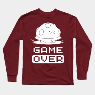 Game Over Design (white print) Long Sleeve T-Shirt